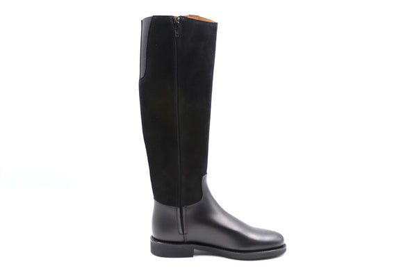 Lederstiefel - Nero/ Raven