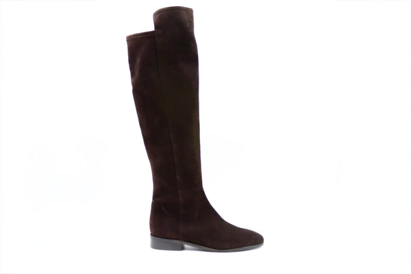 Wildlederstiefel Marone
