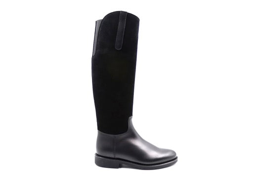 Lederstiefel - Nero/ Raven