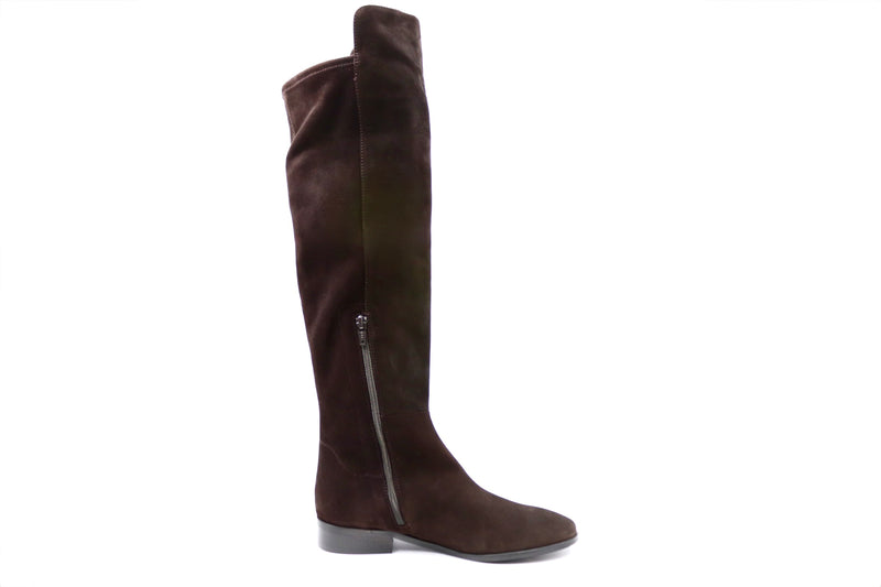 Wildlederstiefel Marone
