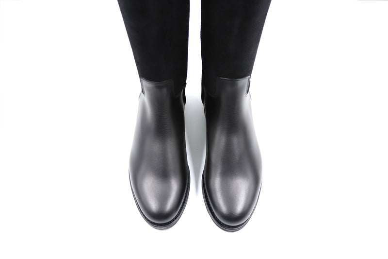 Lederstiefel - Nero/ Raven