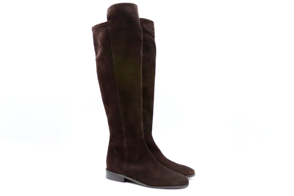 Wildlederstiefel Marone