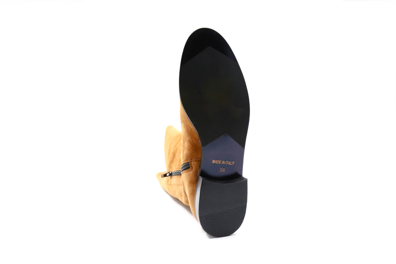 Wildlederstiefel - Cognac