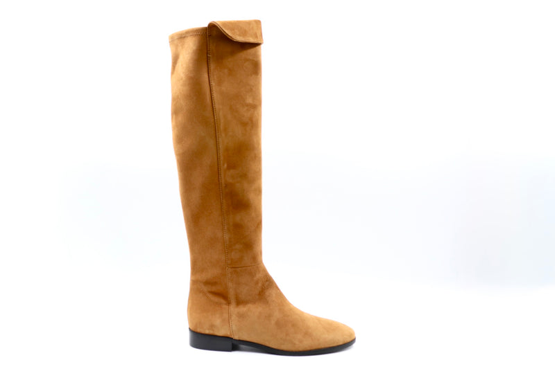 Wildlederstiefel - Cognac