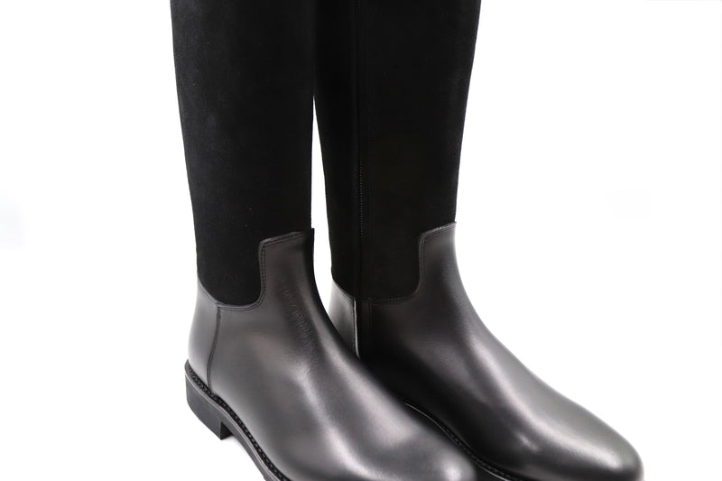 Lederstiefel - Nero/ Raven