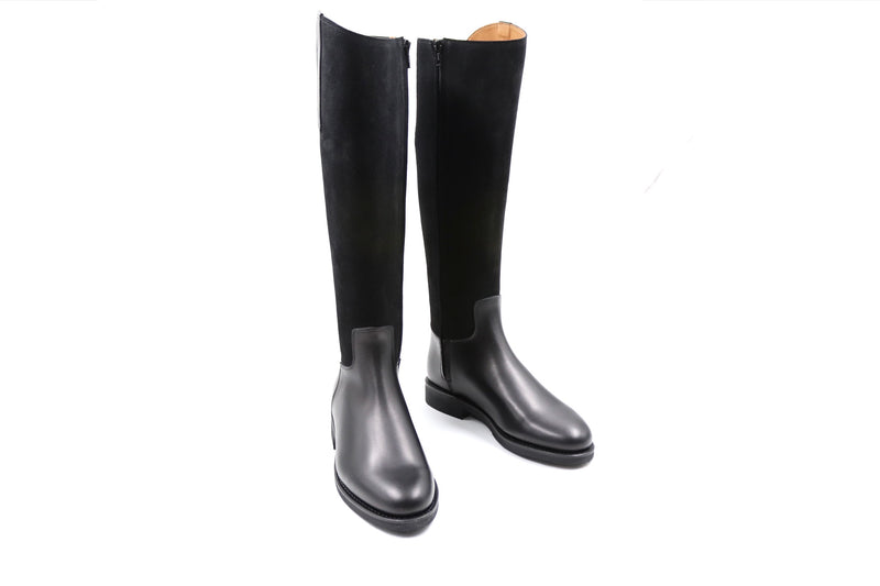 Lederstiefel - Nero/ Raven