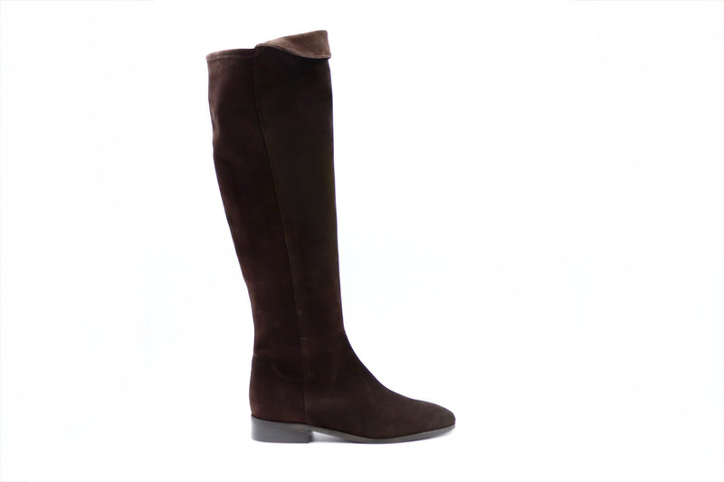Wildlederstiefel Marone