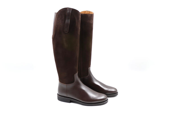 Lederstiefel - Marone/ Chocolate