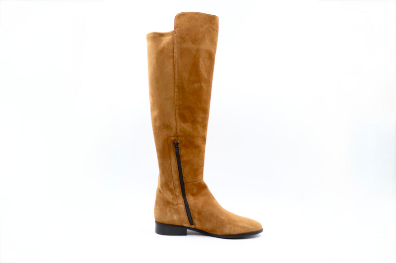 Wildlederstiefel - Cognac