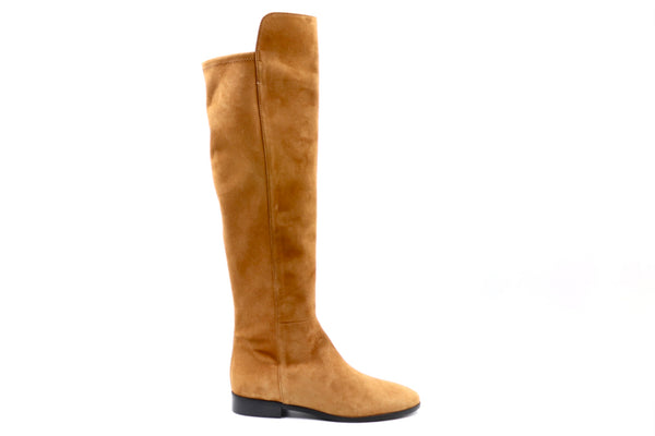 Wildlederstiefel - Cognac