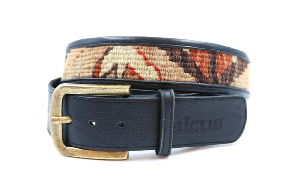 Kilim Gürtel - S - No. 90106 Black