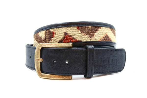 Kilim Gürtel - XL - No. 10577 Black
