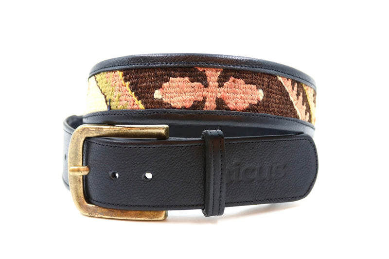 Kilim Gürtel - XL - No. 10578 Black