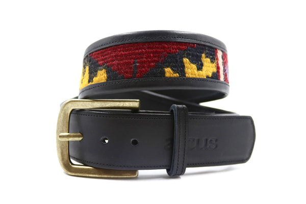XS - No. 8548 Black - Kilim Gürtel