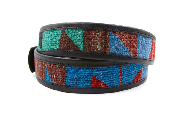 XL - No. 10565 Black - Kilim Gürtel